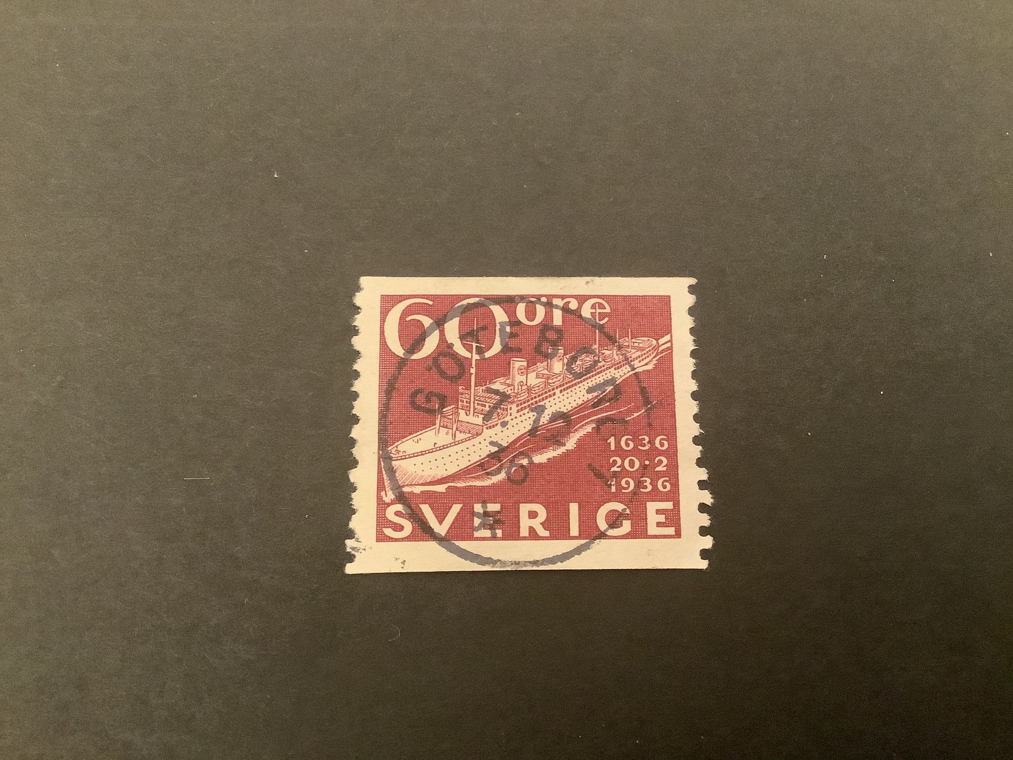 Postverket facit nr 256 lyxstämplat GÖTEBORG 7
