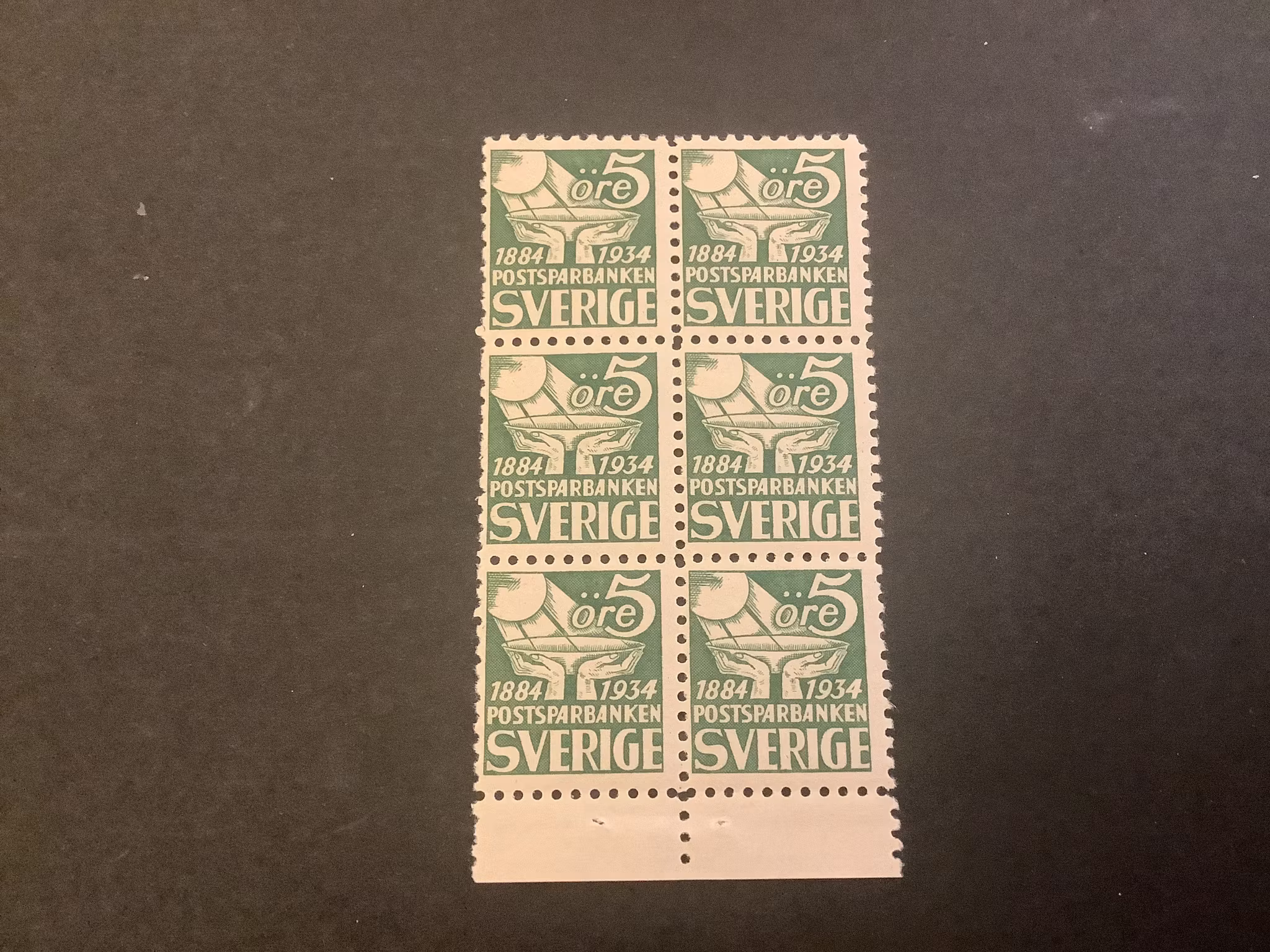 Postsparbanken facit nr 239 C i postfriskt 6-block