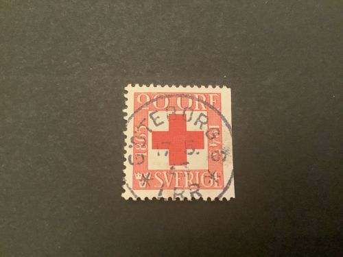 Röda korset facit nr 358 B2 lyxstämplat GÖTEBORG 6 *LBR*