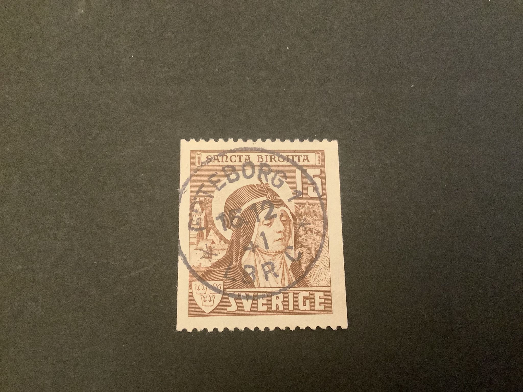 Sancta Birgitta facit nr 335 A praktstämplat GÖTEBORG 1*LBR*