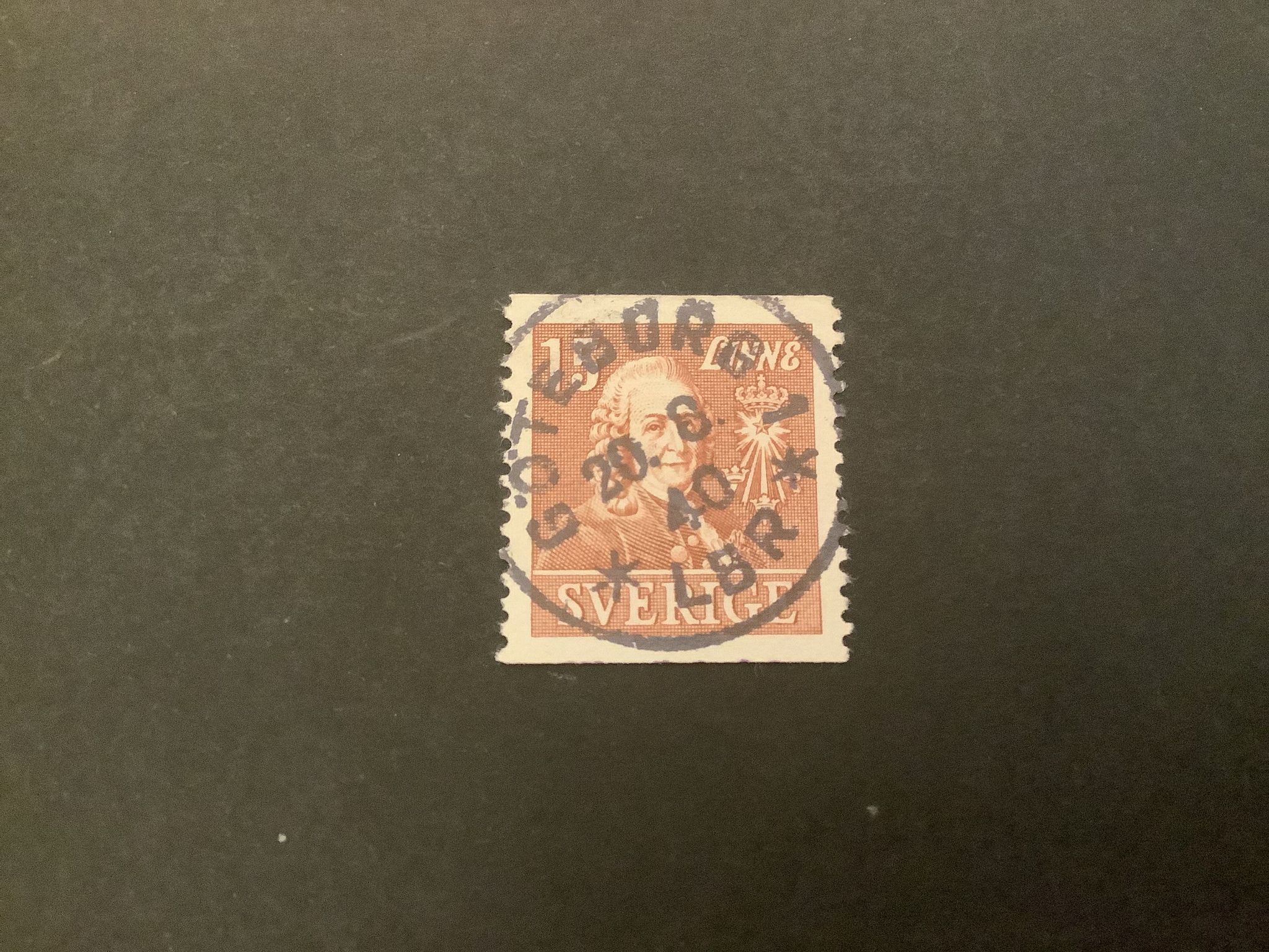 Kungliga vetenskapsakademien facit nr 321 A praktstämplat  GÖTEBORG 1