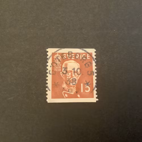 Gustaf V 80 år facit nr 267 A lyxstämplat GÖTEBORG 5