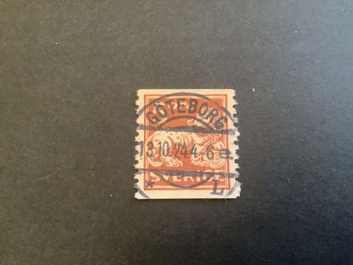Stående kejon facit nr 142 A lyxstämplat GÖTEBORG