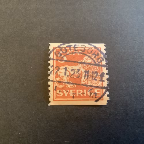 Stående lejon facit nr 142 A praktstämplat GÖTEBORG