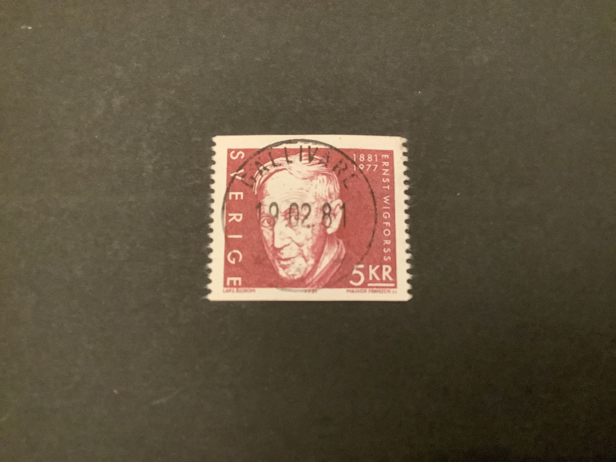Wiggfors 1981 facit nr 1151 lyxstämplat GÄLLIVARE