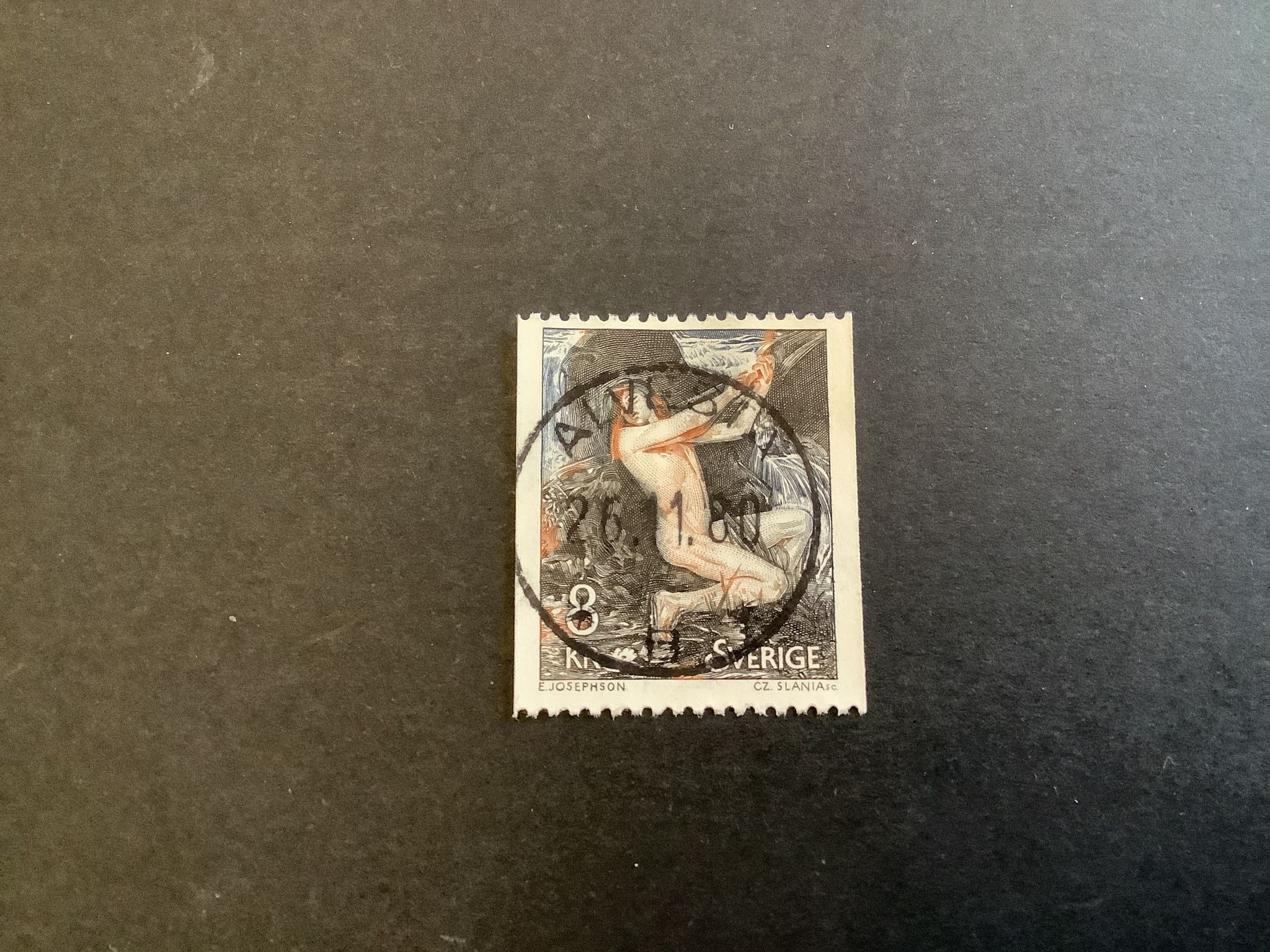 Näcken facit nr 1145 lyxstämplat ALVESTA