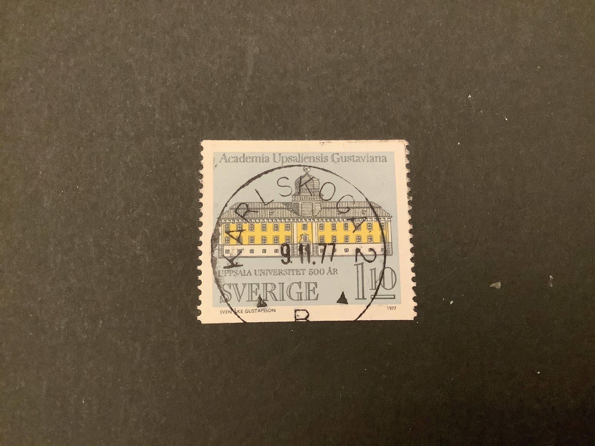 Uppsala Universitet facit nr 1005 A lyxstämplat KARLSKOGA 2