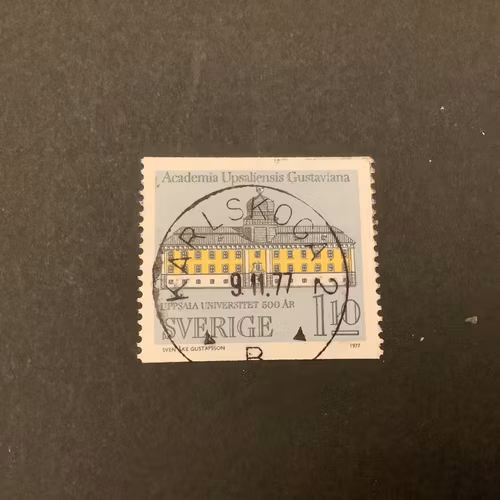 Uppsala Universitet facit nr 1005 A lyxstämplat KARLSKOGA 2