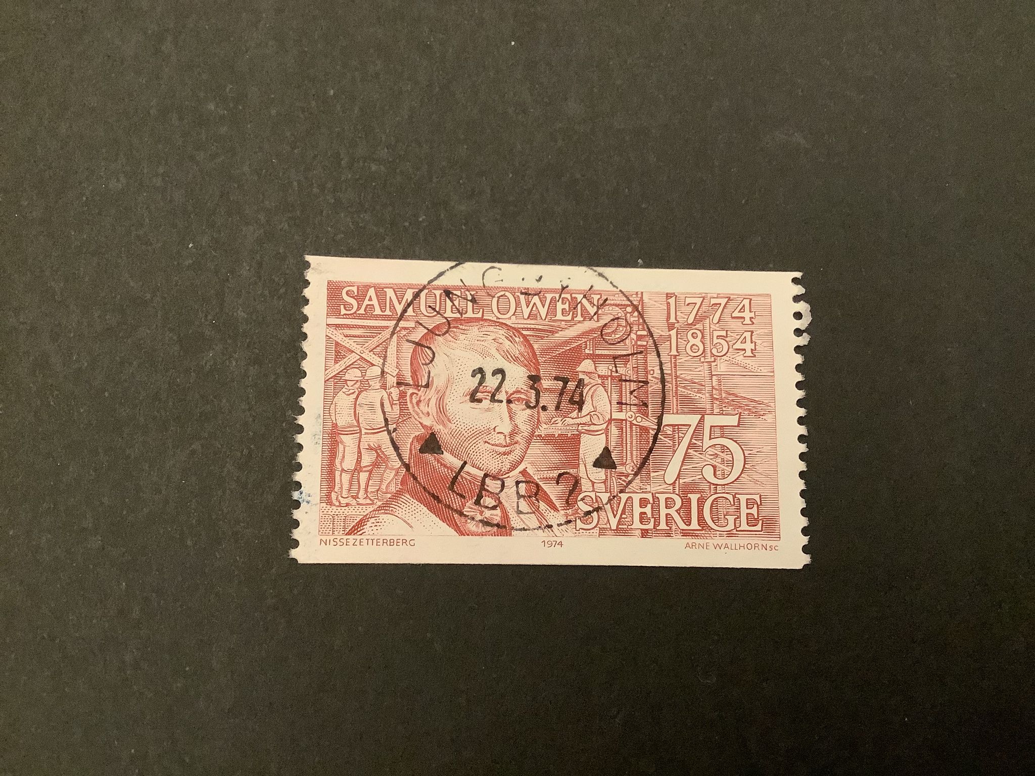 Samuel Owen facit nr 860  lyxstämplat LJUNGBYHOLM ’LBB2*