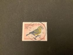 Svenska fåglar facit nr 714 B1 praktstämplat VÄSTERVIK 1