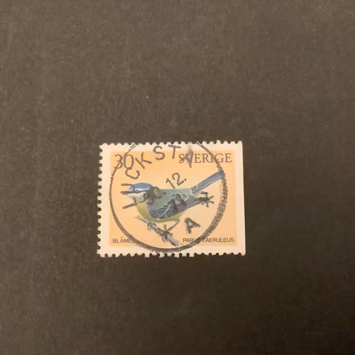 Svenska fåglar facit nr 715 B2 praktstämplat LUCKSTA
