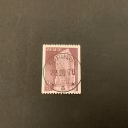 Rökstenen facit nr 924 V2 lyxstämplat KÖPING 5