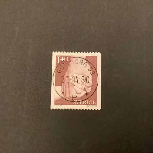 Ta hand om facit nr 1120 lyxstämplat GÖTEBORG 53