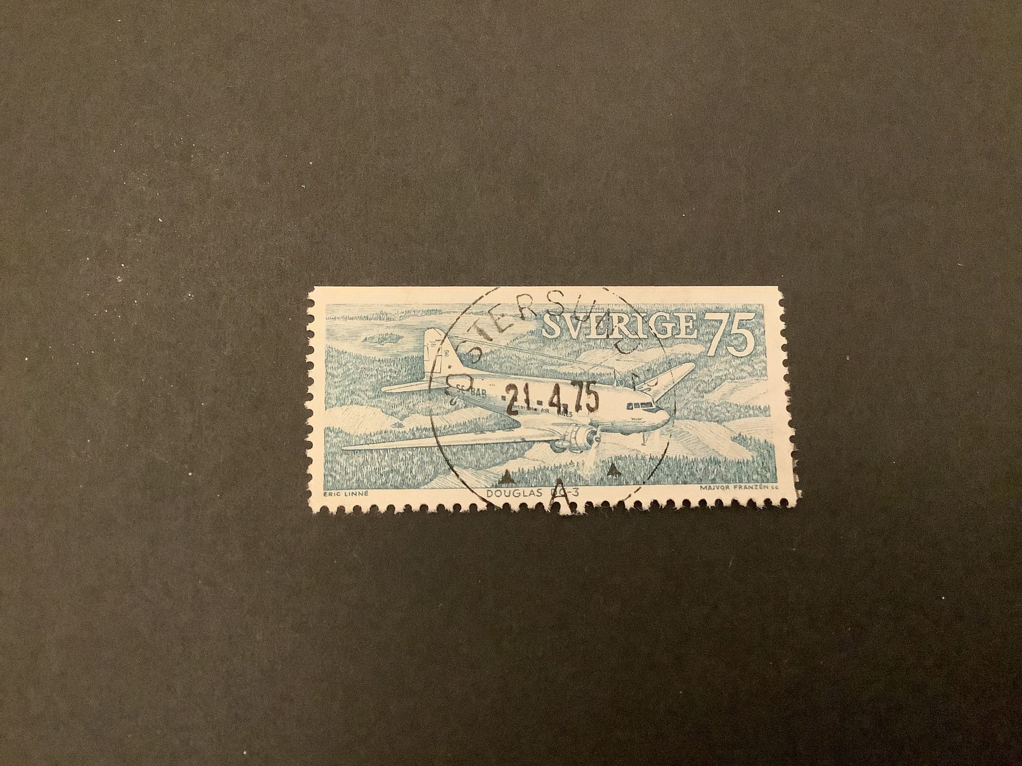 Postflyg facit nr 781 B1 lyxstämplat ÖSTERSUND 2