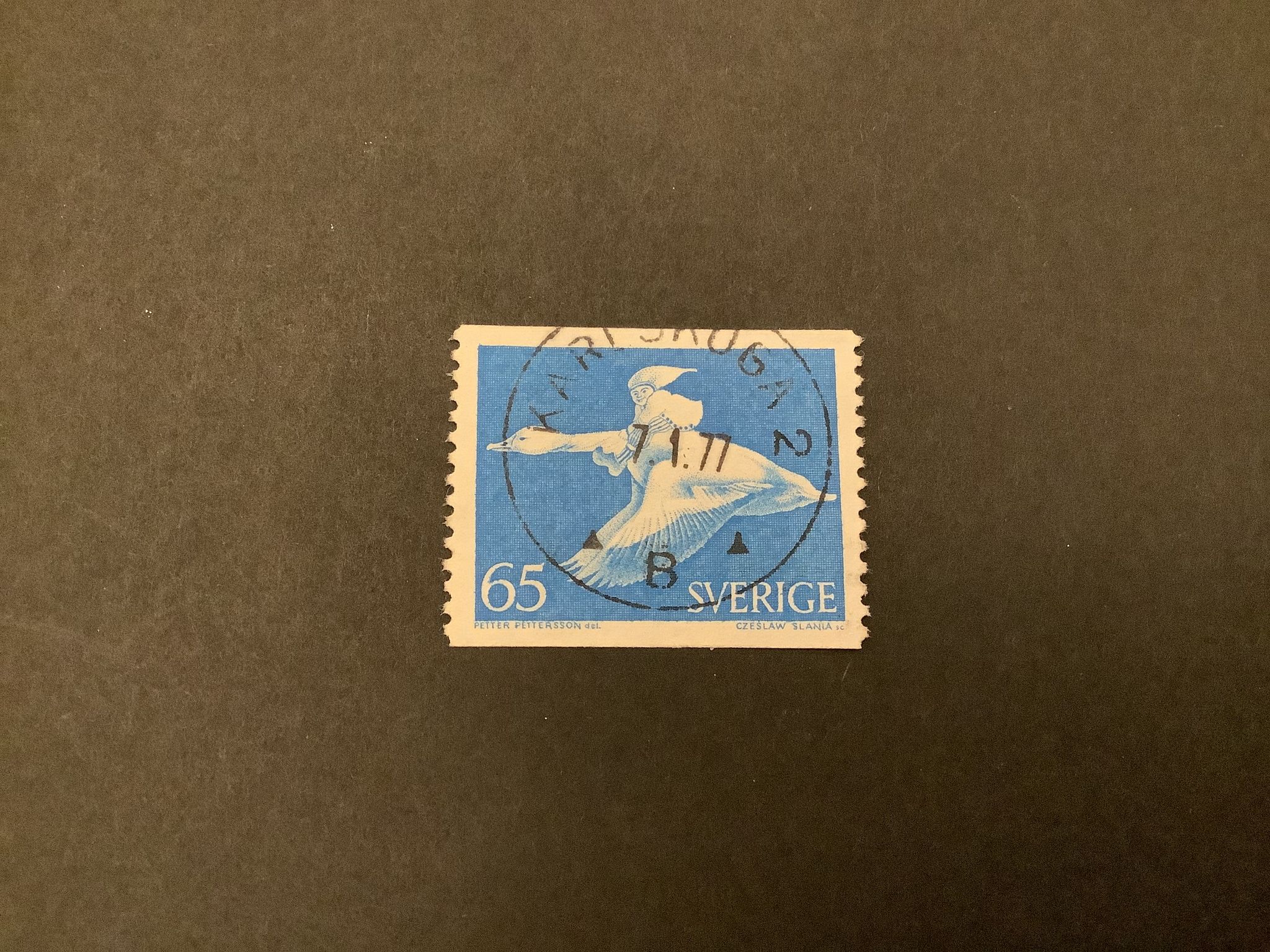 Nils Holgersson facit nr 750 A V1 praktstämplat KARLSKOGA 2
