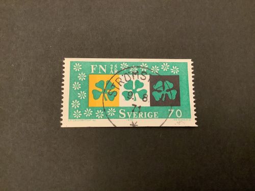 FN 25 år facit nr 710 lyxstämplat STRÖMSTAD 2