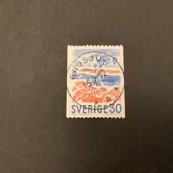 Bruksfrimärken facit nr 614 A praktstämplat GNOSJÖ