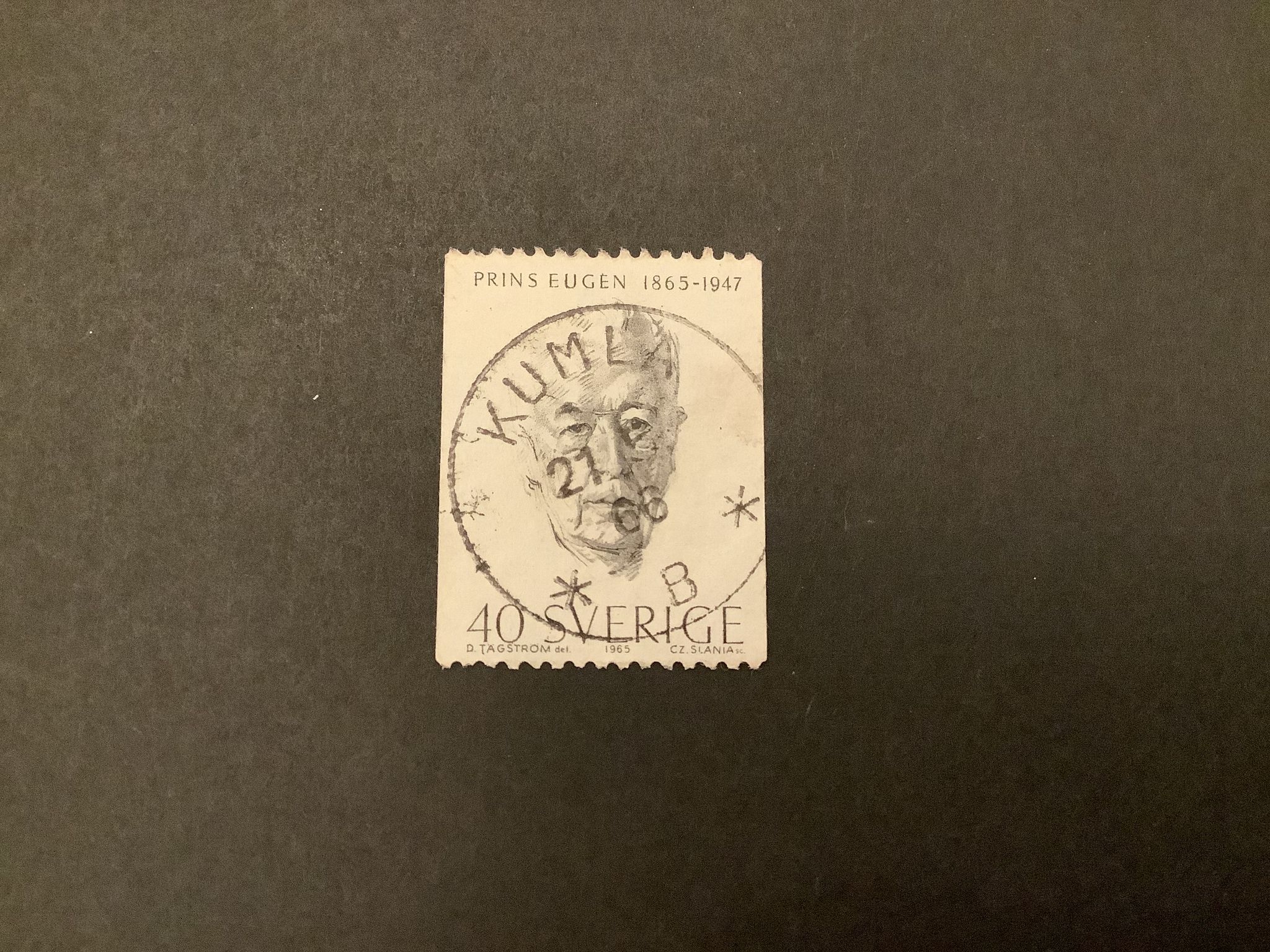 Prins Eugen facit nr 565 A praktstämplat KUMLA