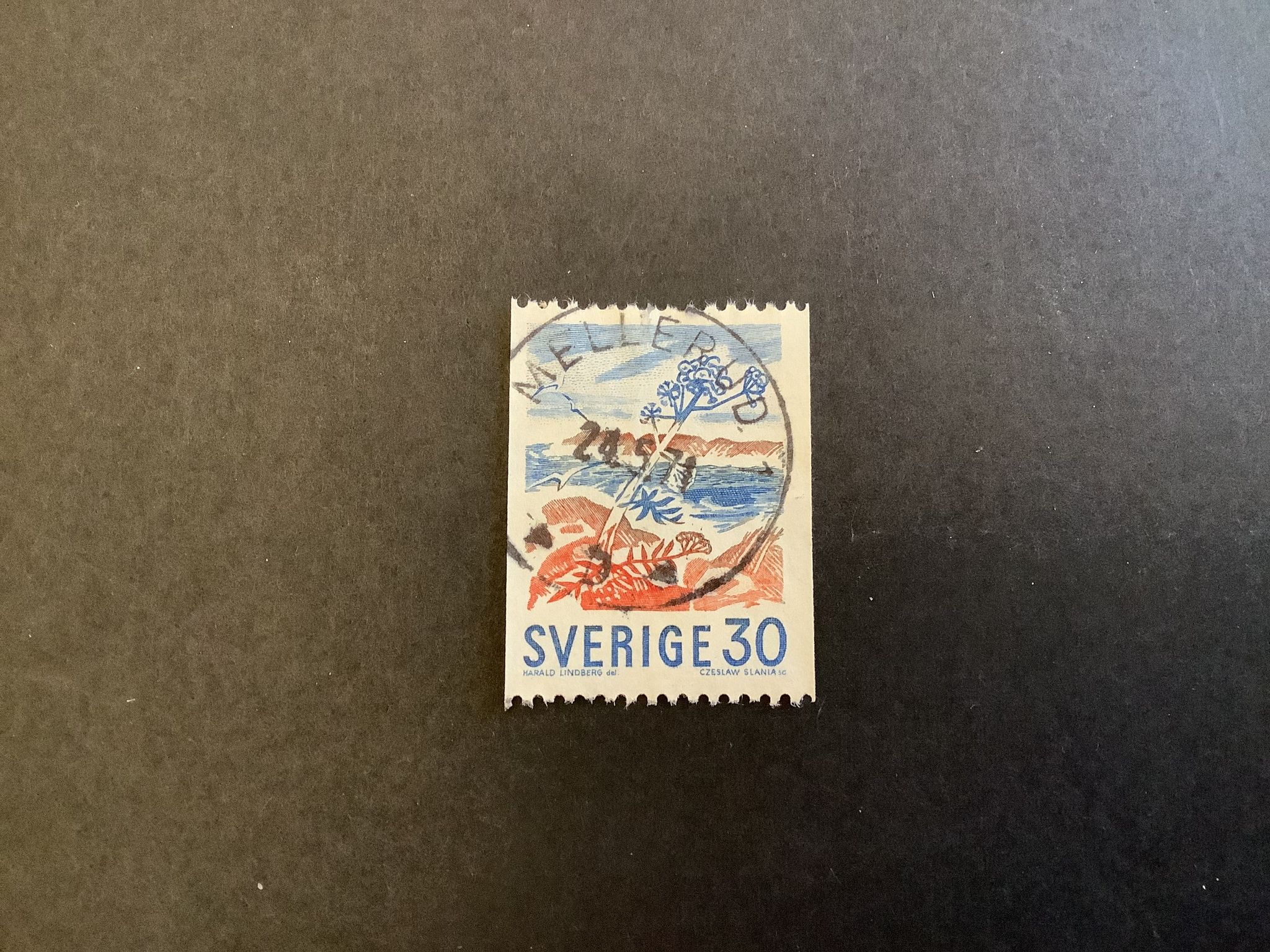 Bruksfrimärken facit nr 614 A  praktstämplat MELLERUD