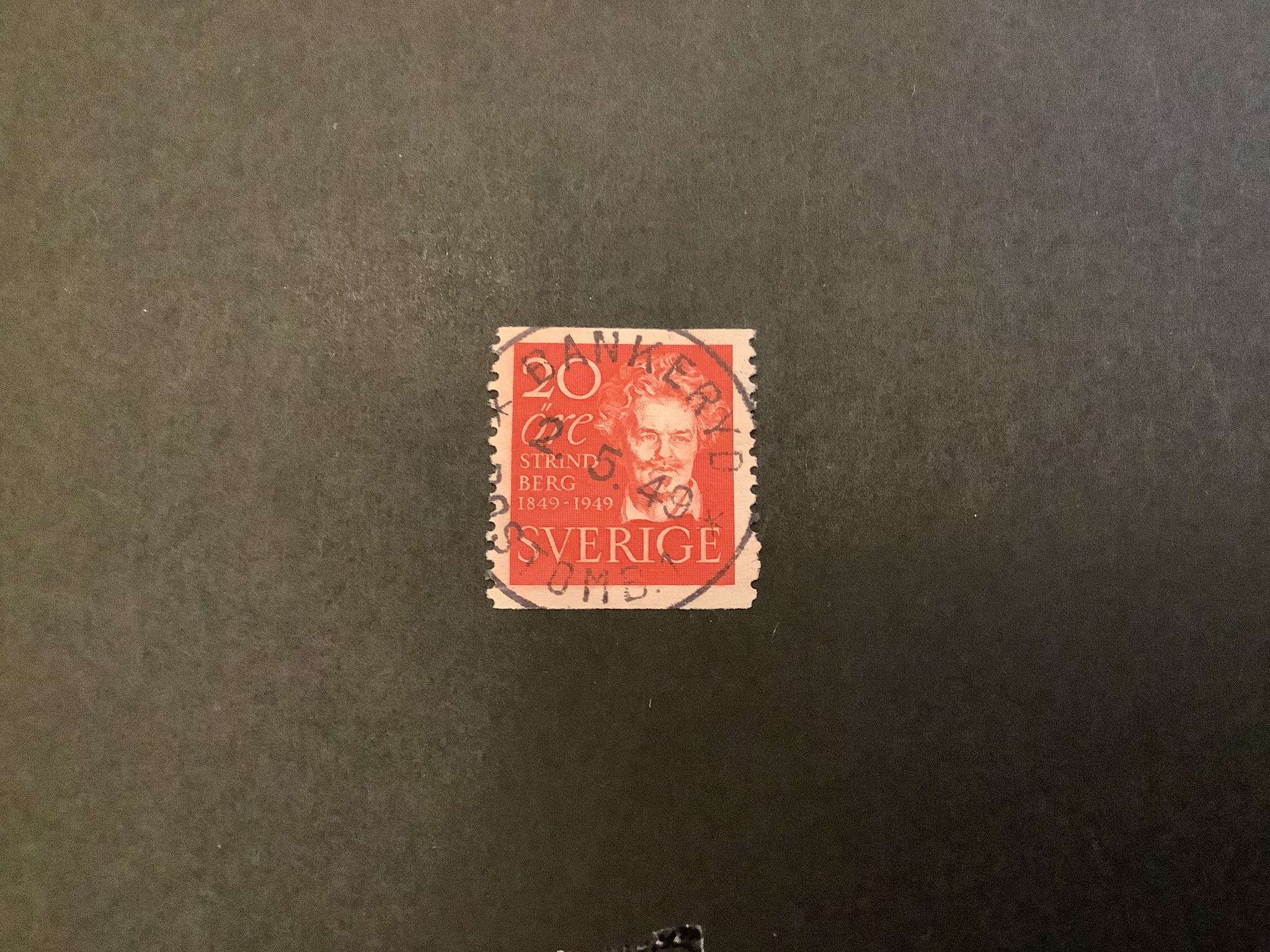 Strindberg facit nr 385 A praktstämplat BANKERYD POSTOMB 1