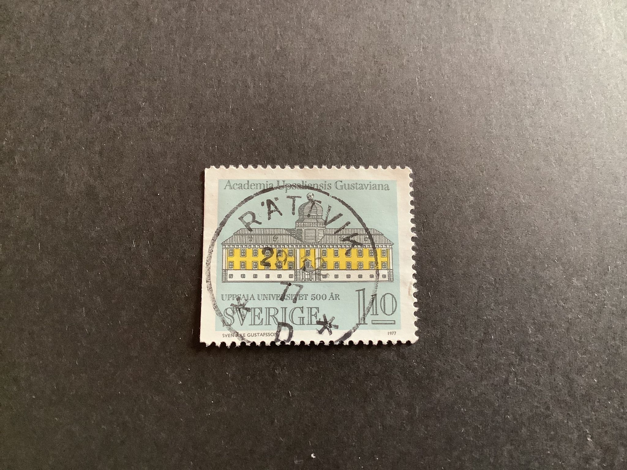 Uppsala universitet facit nr 1005 B1  praktstämplat RÄTTVIK