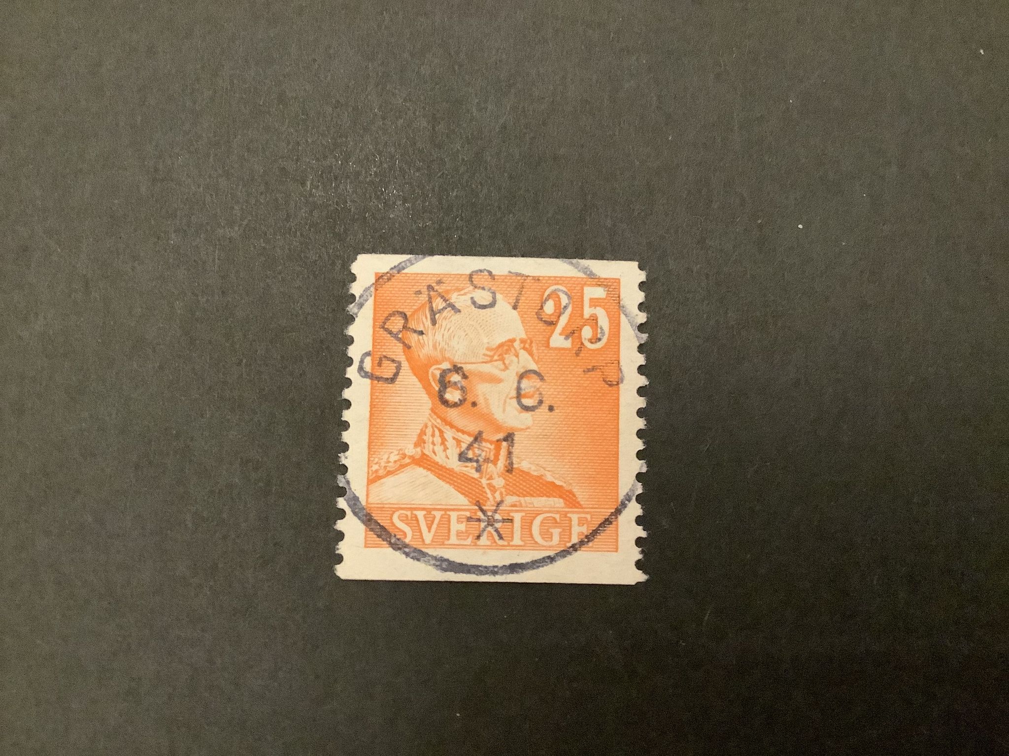 Fnr 277 facit nr 277 lyxstämplat GRÄSTORP