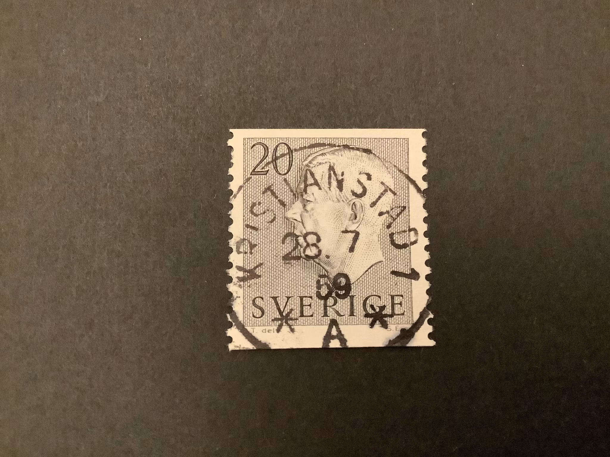 Fnr 414 A lyxstämplat KRISTIANSTAD 1
