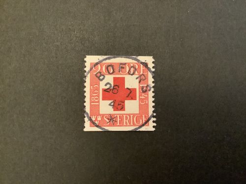 Röda korset  80 år facit nr 358 A praktstämplat BOFORS