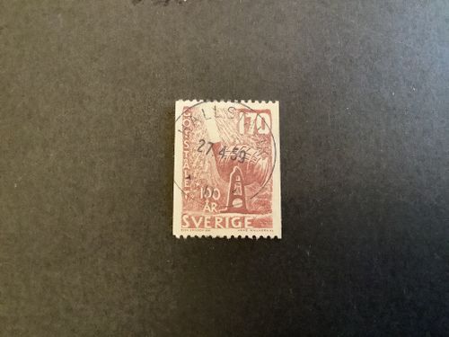 Götstålet facit nr 496 praktstämplat HALLSTAVIK