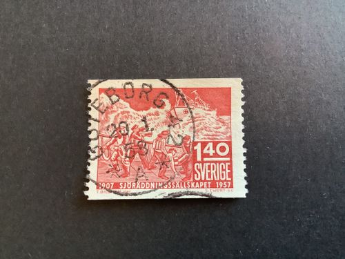 Sjöräddningssällskapet facit nr 487 praktstämplat GÖTEBORG 42