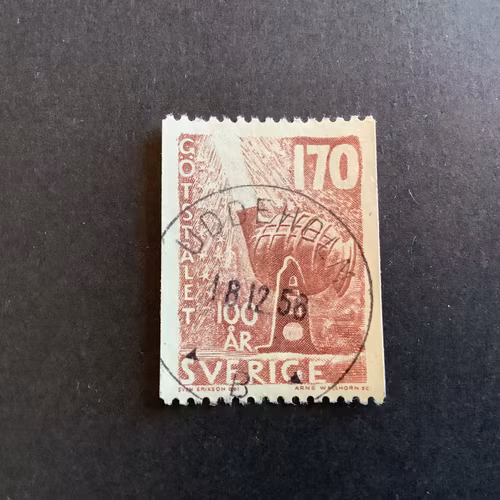 Götstålet facit nr 496 praktstämplat UDDEHOLM