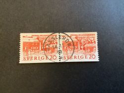 Byggnadsminnen facit nr 551 A praktstämplat par HASSLERÖR