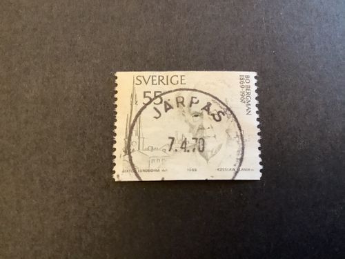 Bo Bergman facit nr 673 A praktstämplat JÄRPÅS