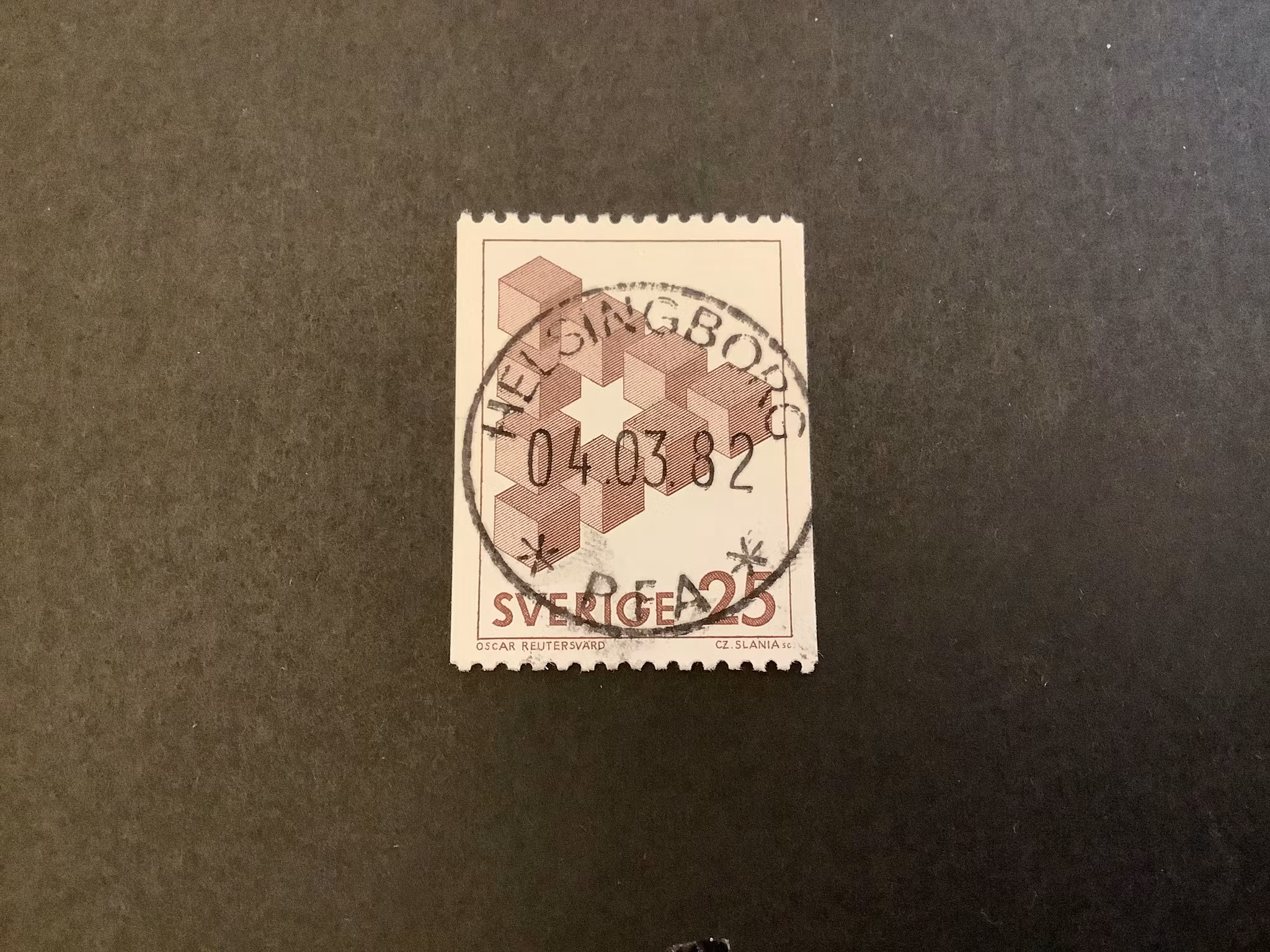Omöjliga figurer facit nr 1199 lyxstämplat HELSINGBORG
