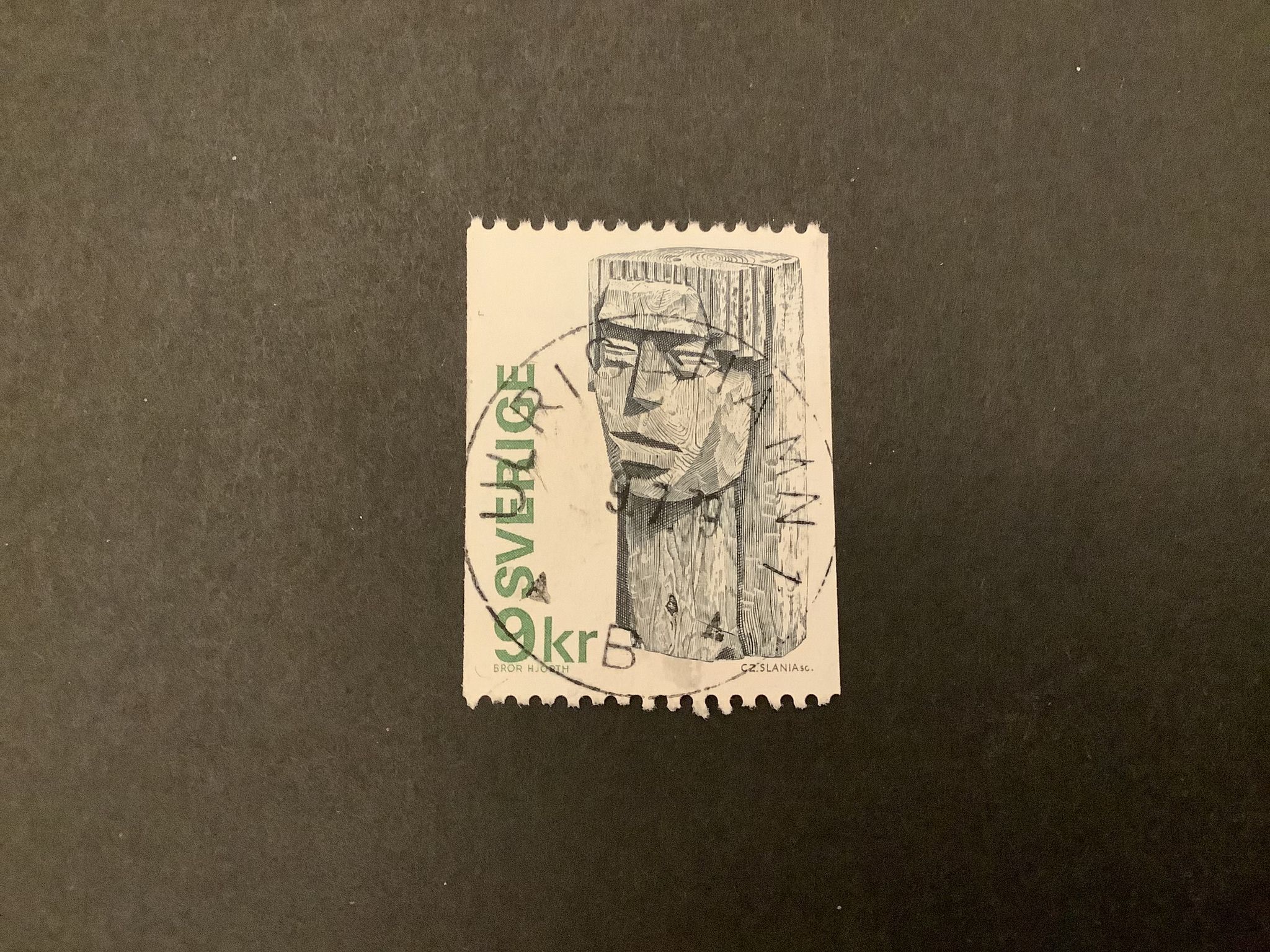 Flickhuvud facit nr 975 lyxstämplat ULRICEHAMN