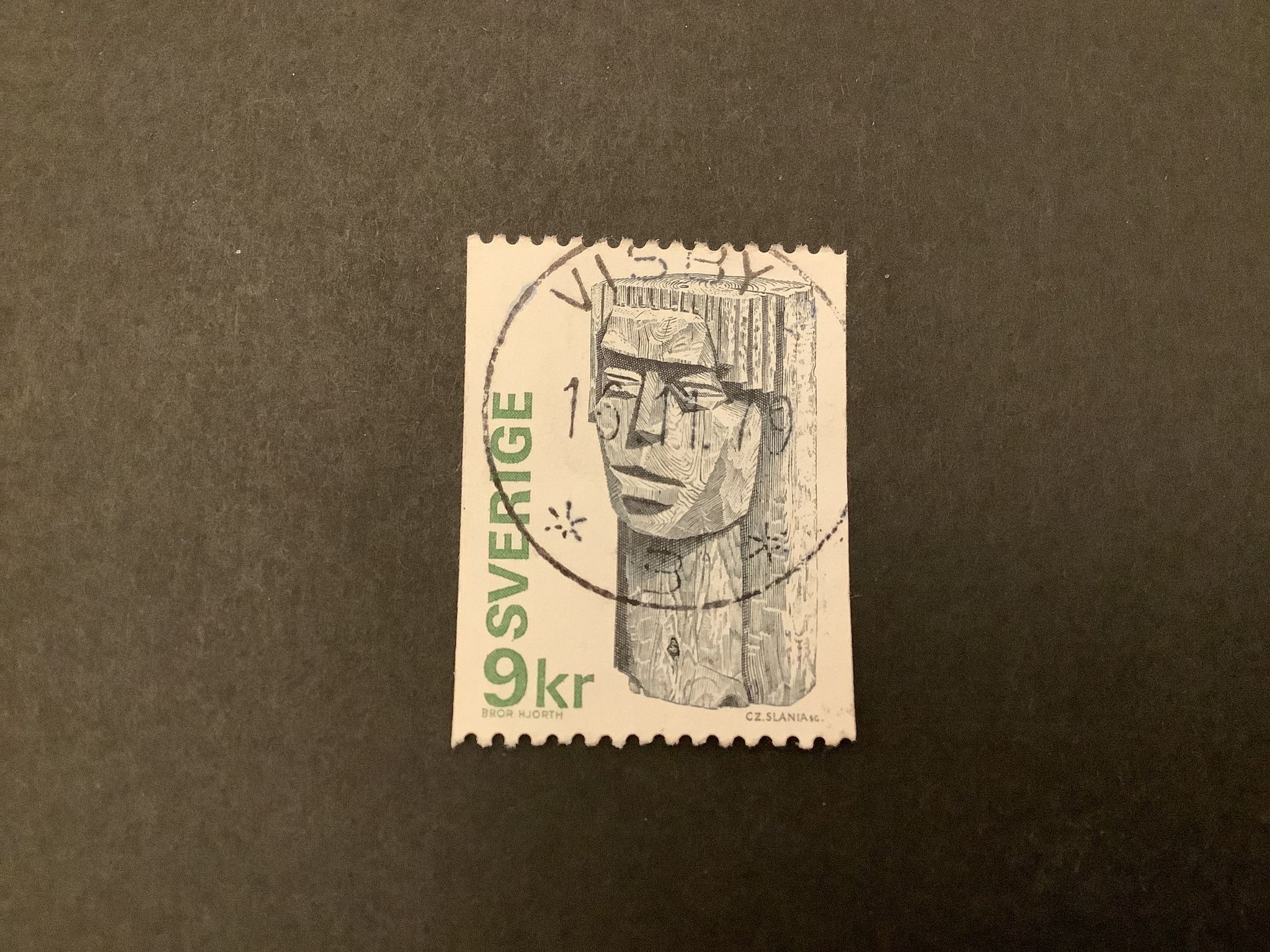 Flickhuvud facit nr 975  lyxsrämplat VISBY
