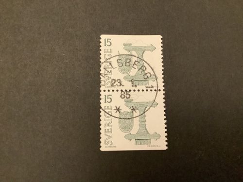 Vendeltid facit nr 912 BB V2 lyxstämplat par HALLSBERG 1