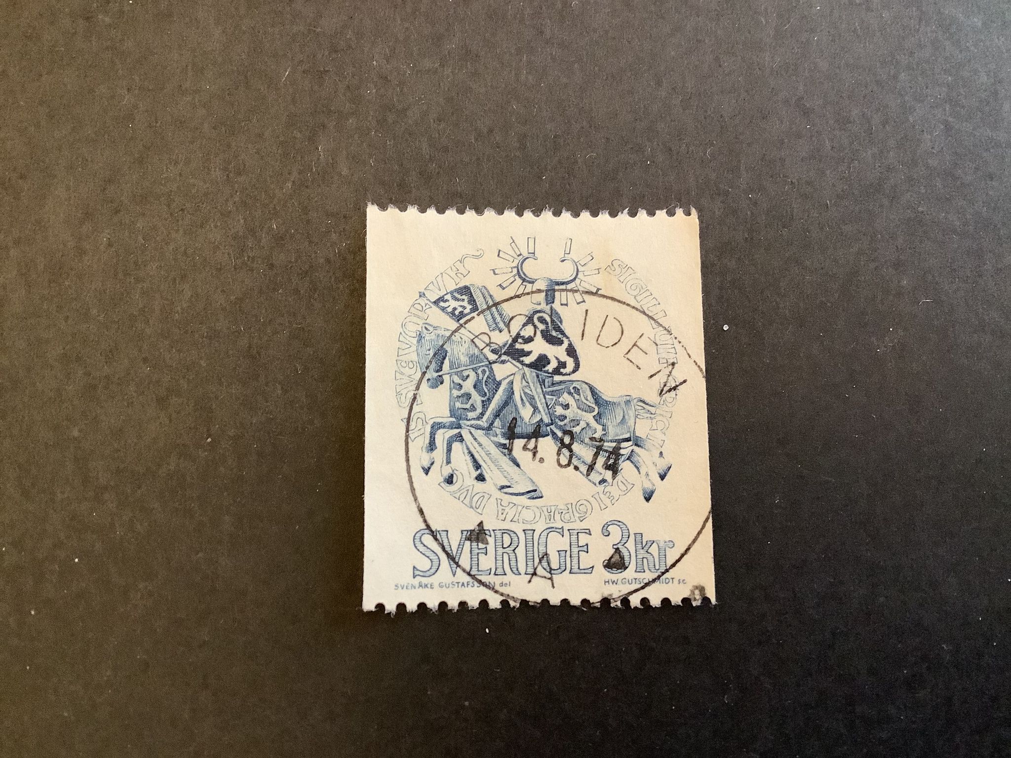 Magnussons sigill facit nr 692 V1 praktstämplat BOLIDEN