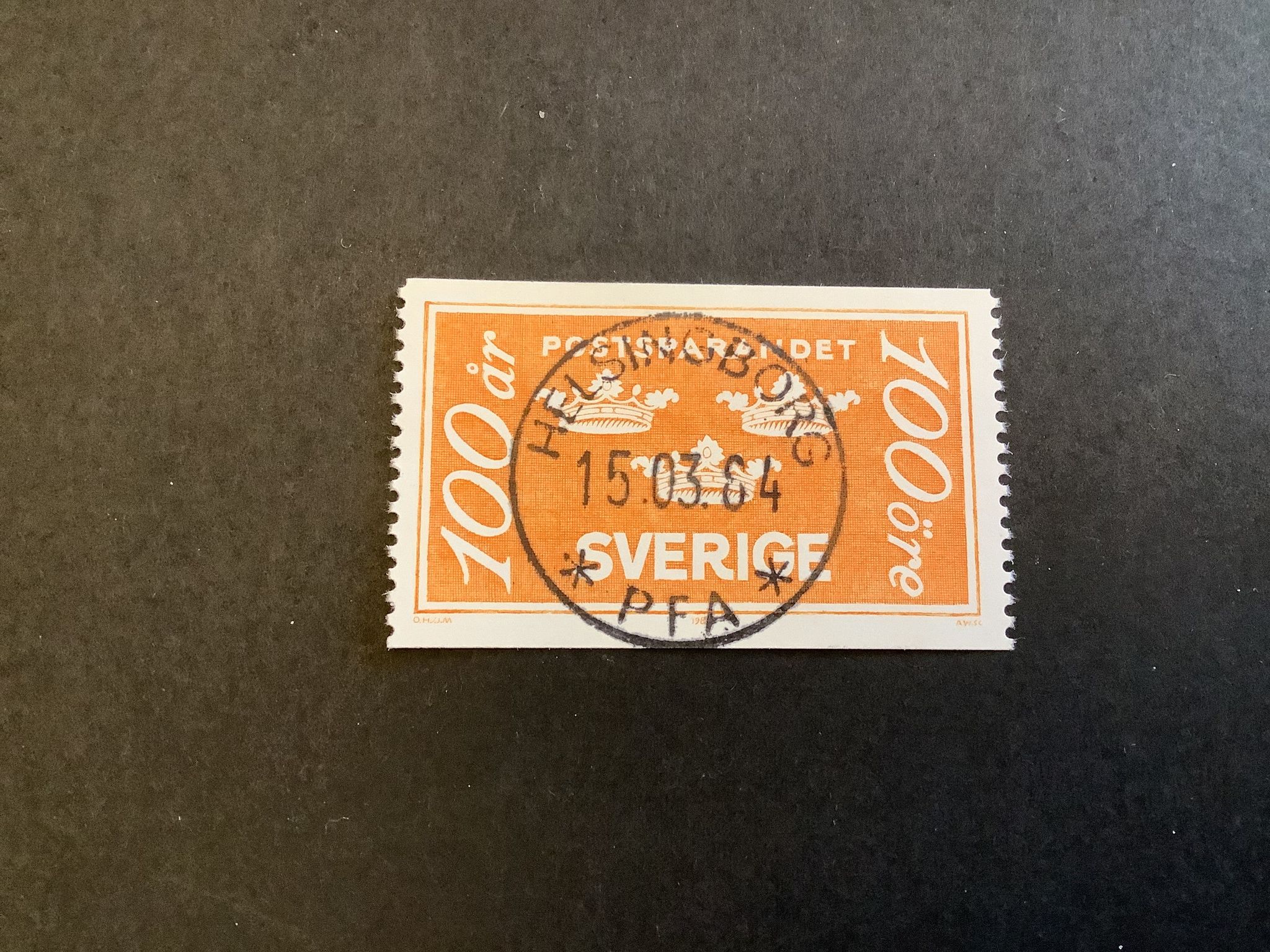 Postsparandet facit nr 1284 lyxstämplat HELSINGBORG
