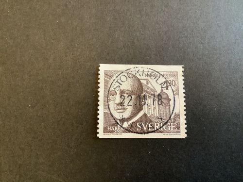 Nobelpris 1918 facit nr 1068 Lyxstämplat STOCKHOLM