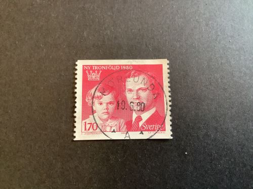 Ny tronföljd facit nr 1119 lyxstämplat MÖRLUNDA