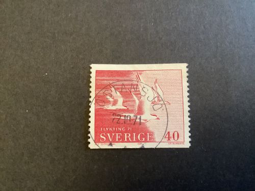 Flykting 71 facit nr 723 praktsstämplat ÖSTANSJÖ