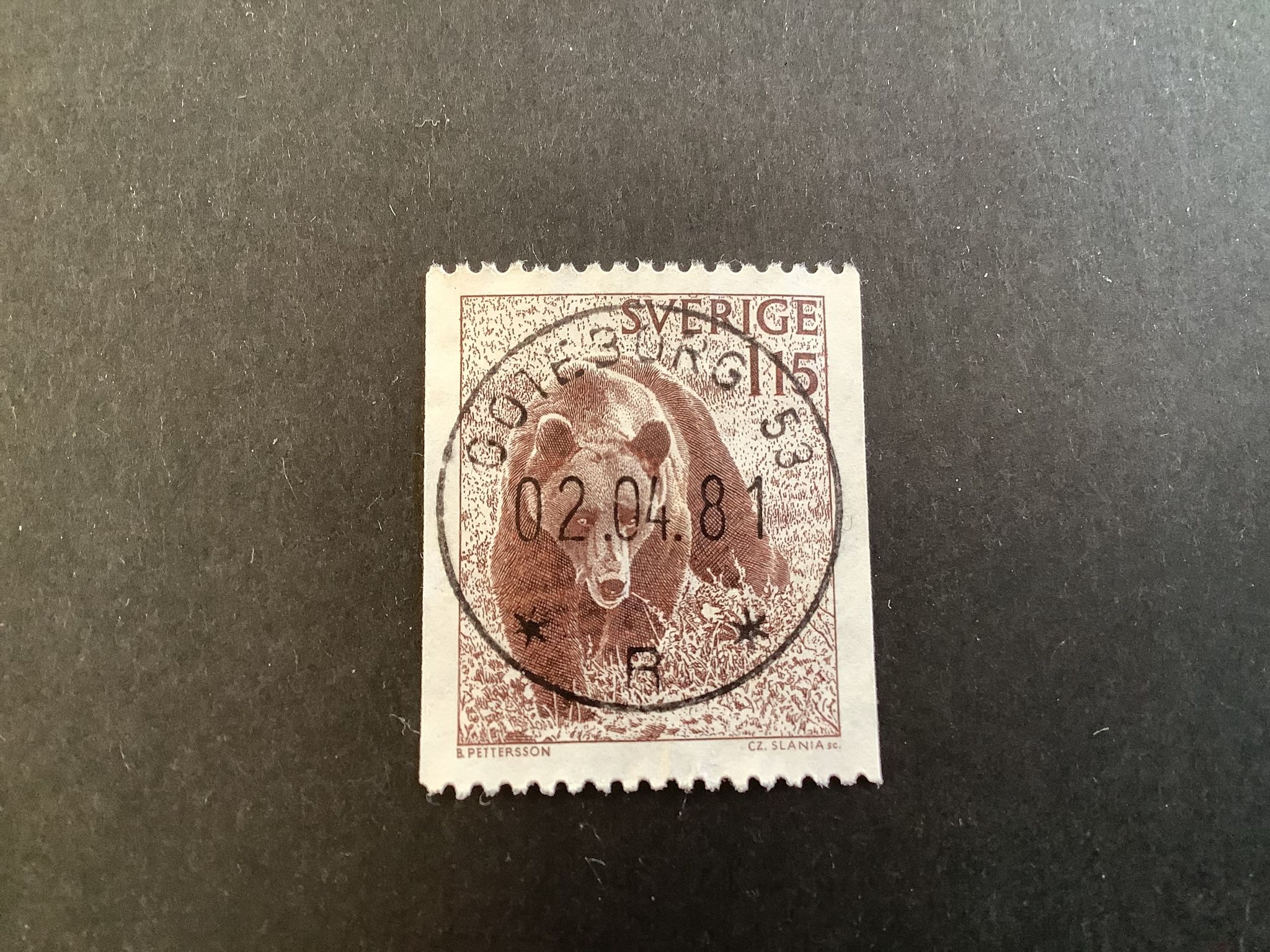 Björn facit nr 1038 lyxstämplat GÖTEBORG 53