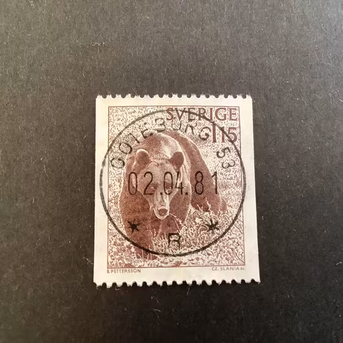 Björn facit nr 1038 lyxstämplat GÖTEBORG 53
