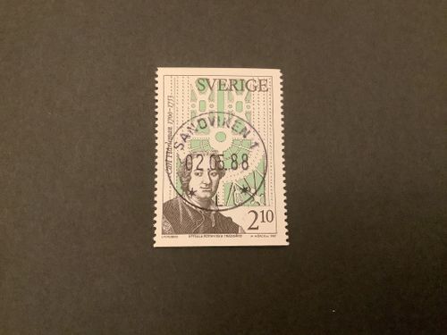 Botansika trädgårdar facit nr 1471 lyxstämplat SANDVIKEN1