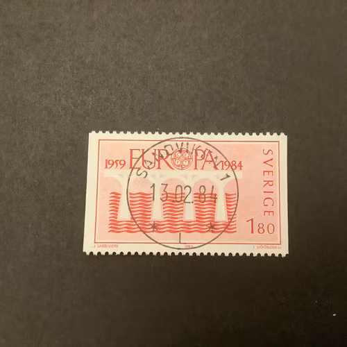 EUROPA XIII facit nr 1287 Lyxstämplat SANDVIKEN 1