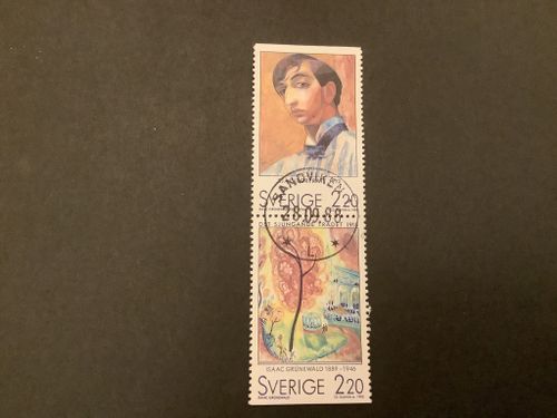 Svenska konstnärer i Paris facit nr 1517 SX lyxstämplat par SANDVIKEN 1