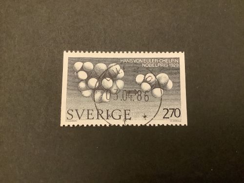 Nobelpris Kemi facit nr 1283 lyxstämplat LULEÅ 10