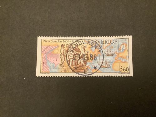 Nya Sverige facit nr 1490 lyxstämplat SANDVIKEN 1