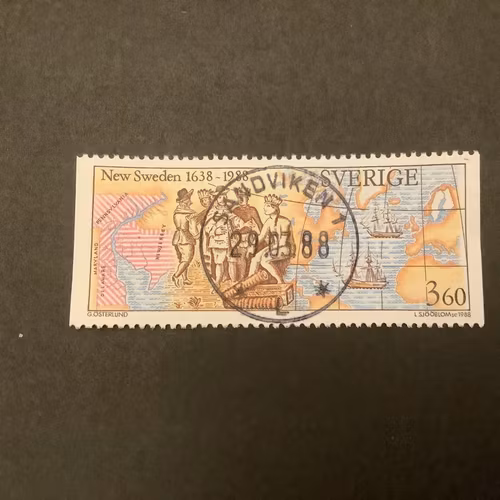 Nya Sverige facit nr 1490 lyxstämplat SANDVIKEN 1